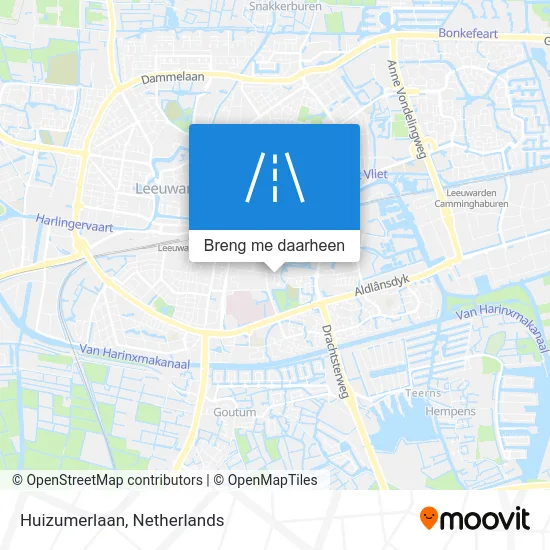 Huizumerlaan kaart