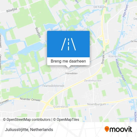 Juliusstrjitte kaart