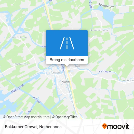 Bokkumer Omwei kaart