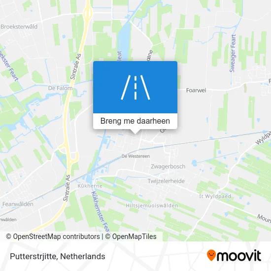 Putterstrjitte kaart