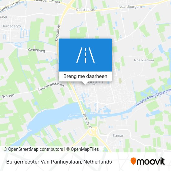 Burgemeester Van Panhuyslaan kaart