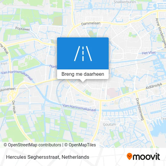 Hercules Seghersstraat kaart