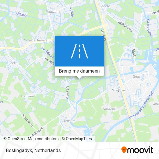 Beslingadyk kaart
