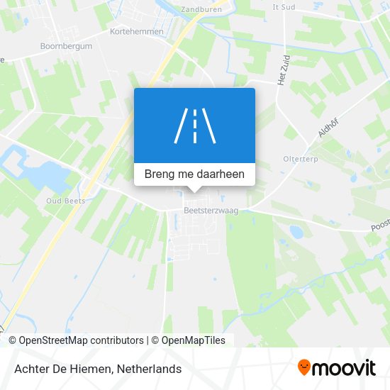 Achter De Hiemen kaart