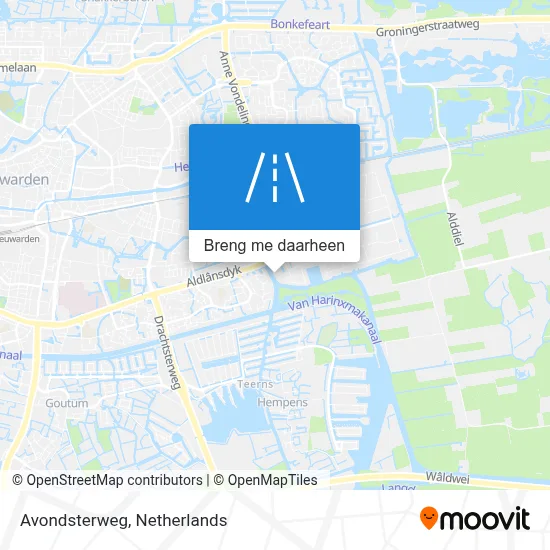 Avondsterweg kaart