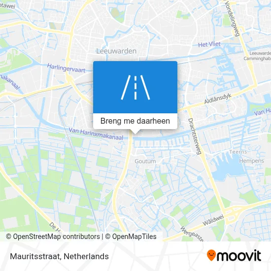 Mauritsstraat kaart