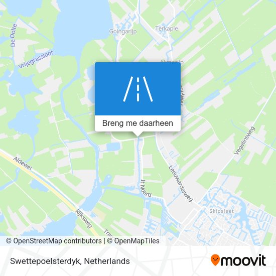 Swettepoelsterdyk kaart