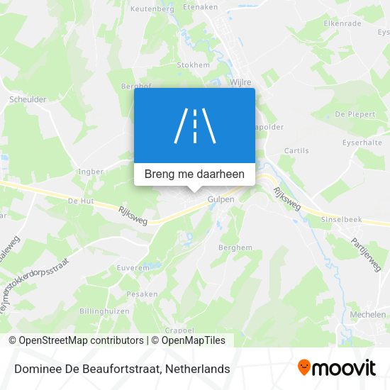 Dominee De Beaufortstraat kaart