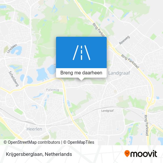Krijgersberglaan kaart