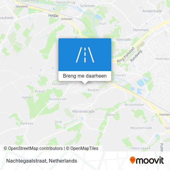 Nachtegaalstraat kaart