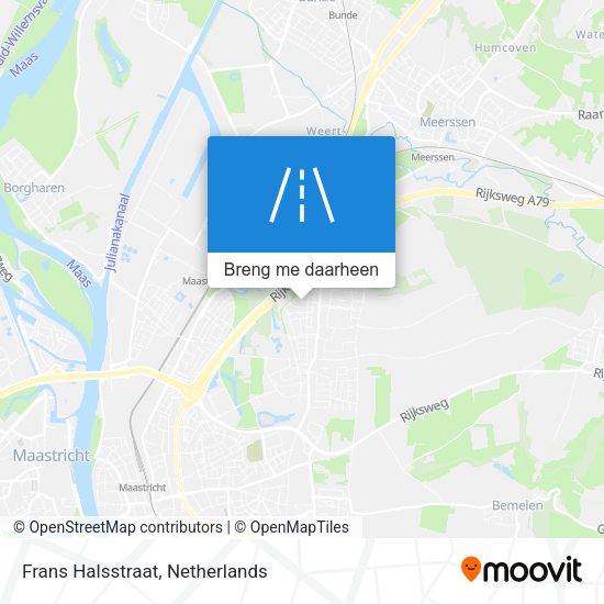 Frans Halsstraat kaart