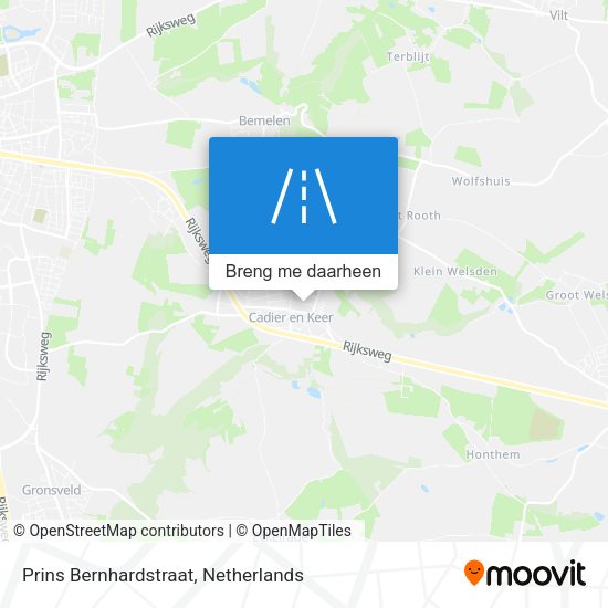 Prins Bernhardstraat kaart