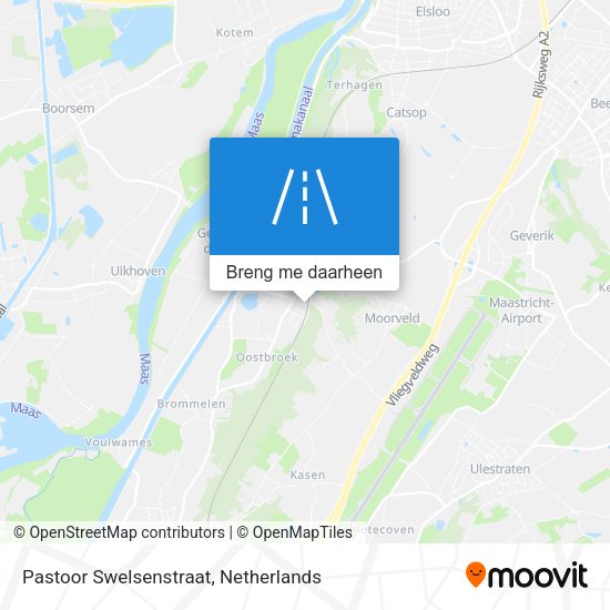 Pastoor Swelsenstraat kaart