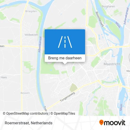 Roemerstraat kaart