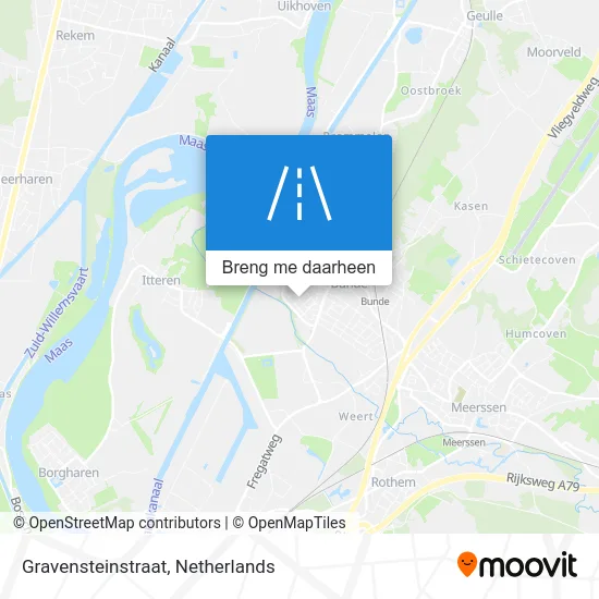 Gravensteinstraat kaart