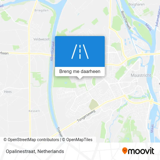 Opalinestraat kaart