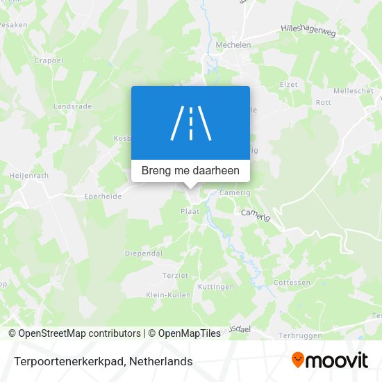 Terpoortenerkerkpad kaart