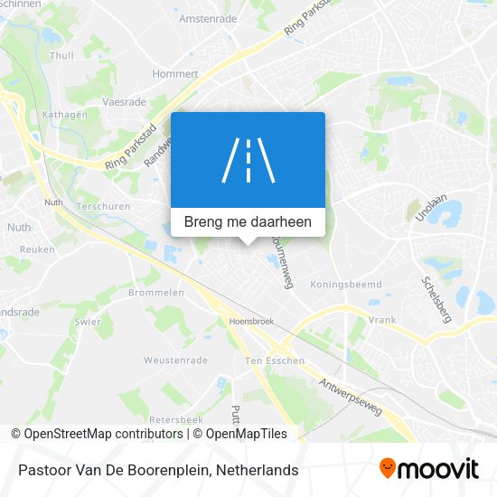 Pastoor Van De Boorenplein kaart