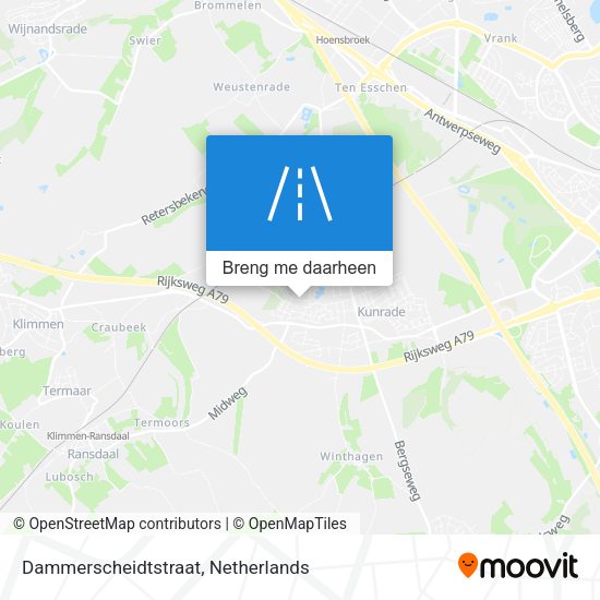 Dammerscheidtstraat kaart