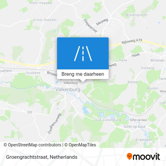 Groengrachtstraat kaart