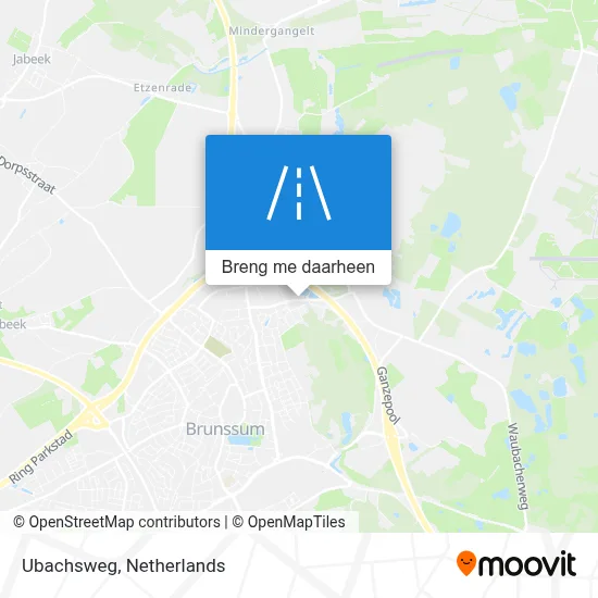 Ubachsweg kaart