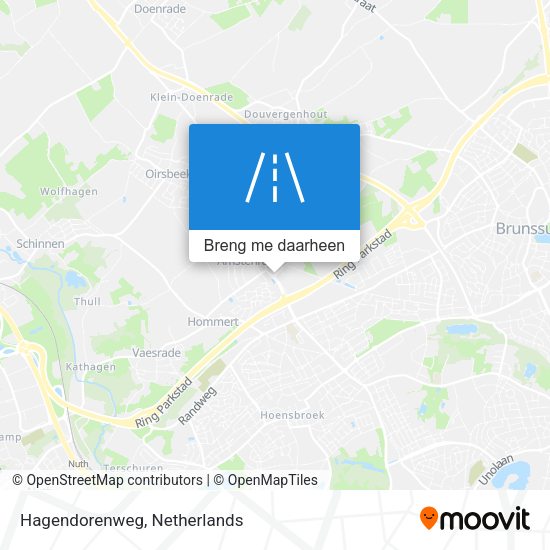 Hagendorenweg kaart