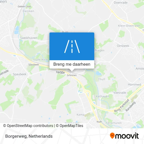 Borgerweg kaart