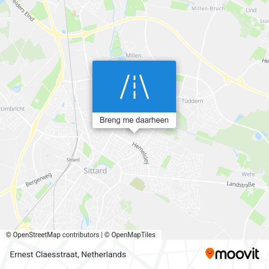 Ernest Claesstraat kaart