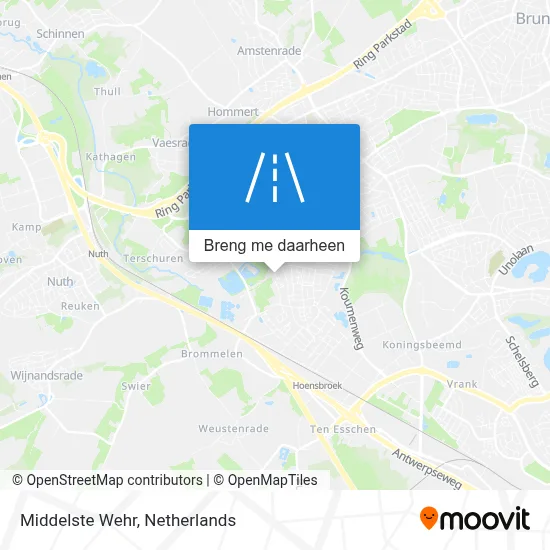 Middelste Wehr kaart