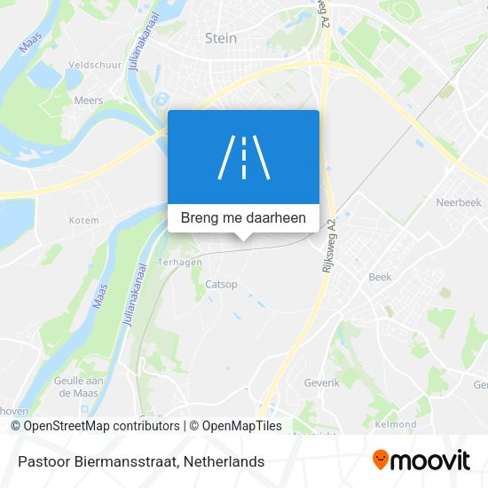 Pastoor Biermansstraat kaart