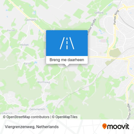 Viergrenzenweg kaart