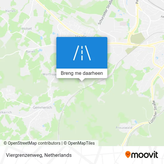 Viergrenzenweg kaart