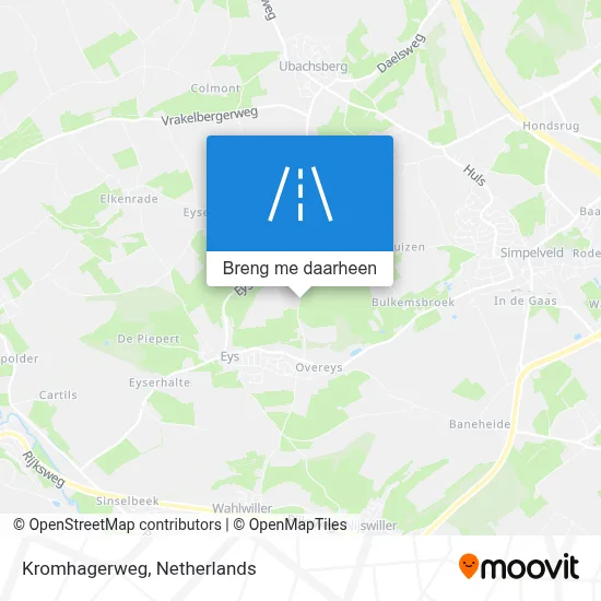 Kromhagerweg kaart