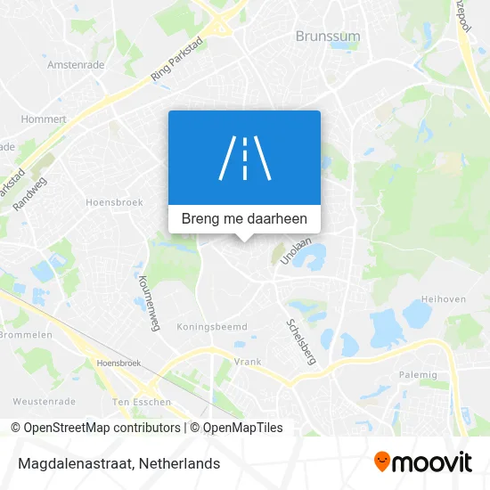 Magdalenastraat kaart