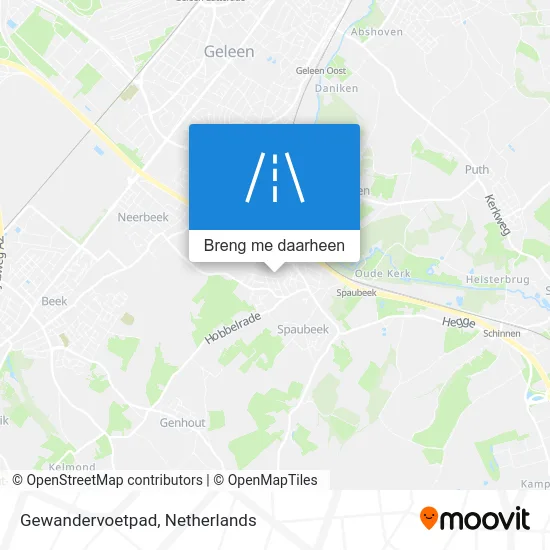 Gewandervoetpad kaart