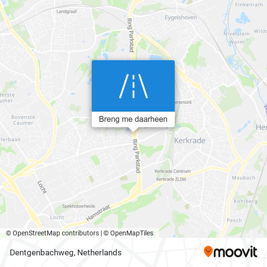 Dentgenbachweg kaart