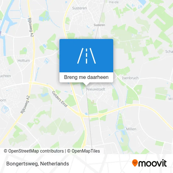 Bongertsweg kaart