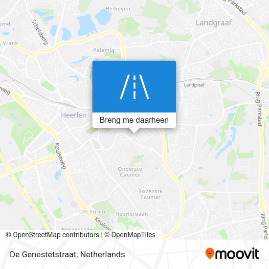 De Genestetstraat kaart