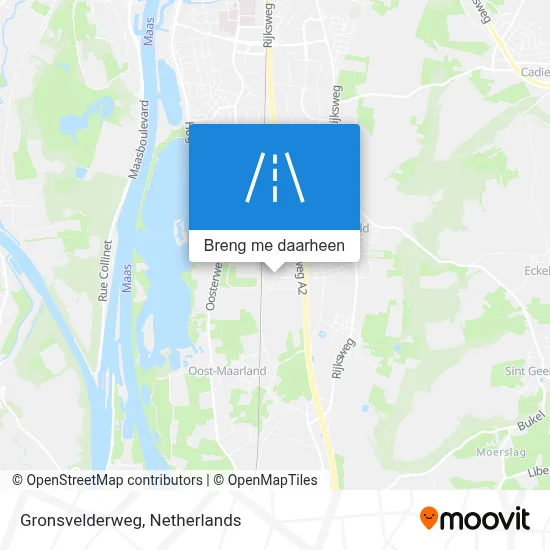 Gronsvelderweg kaart