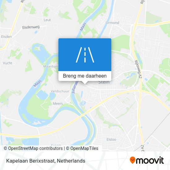 Kapelaan Berixstraat kaart