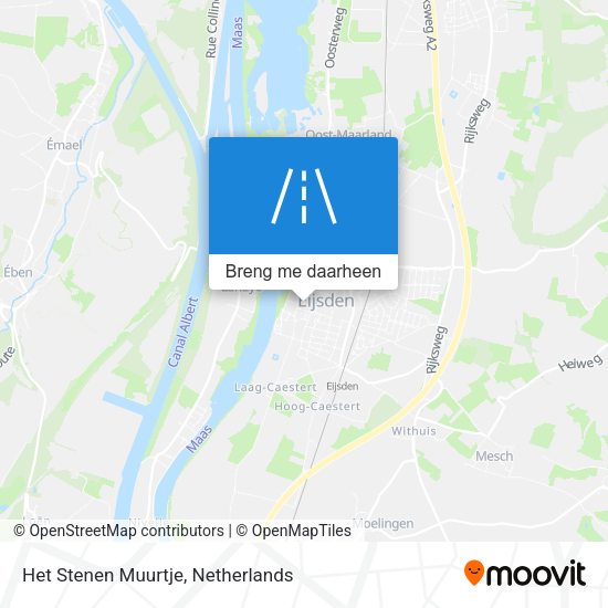 Het Stenen Muurtje kaart