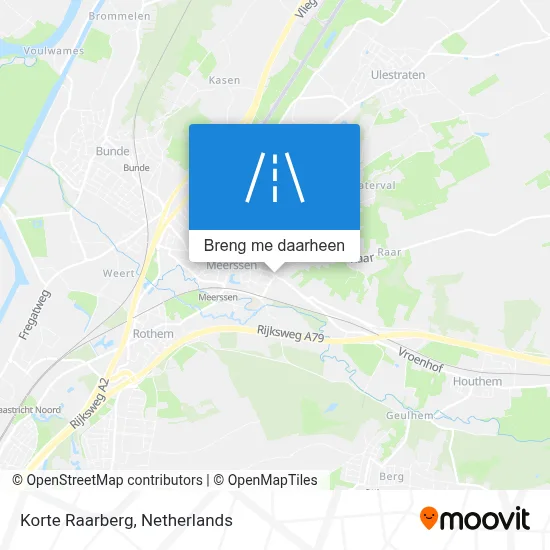 Korte Raarberg kaart