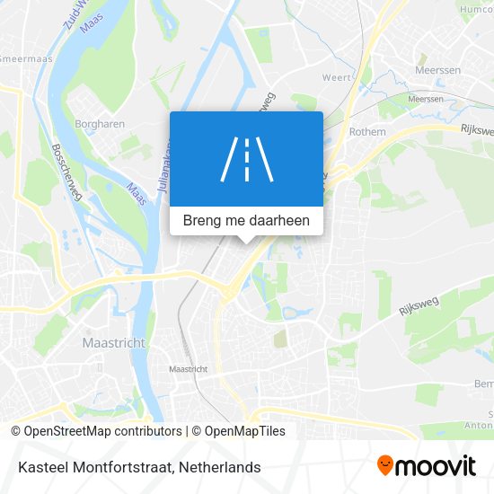 Kasteel Montfortstraat kaart