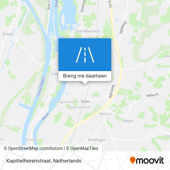 Kapittelherenstraat kaart