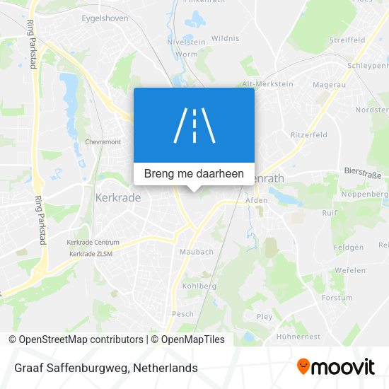 Graaf Saffenburgweg kaart