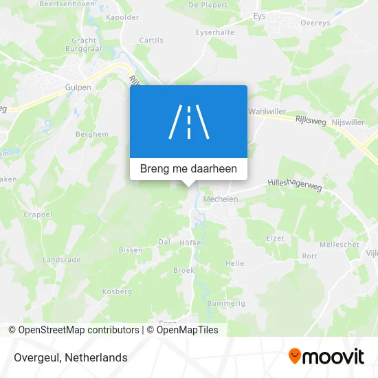 Overgeul kaart