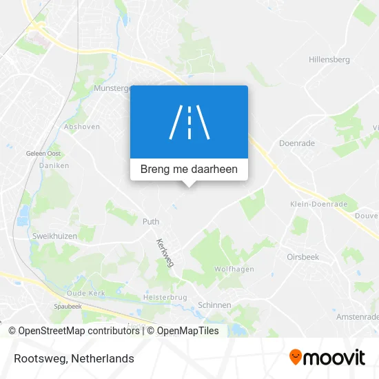 Rootsweg kaart