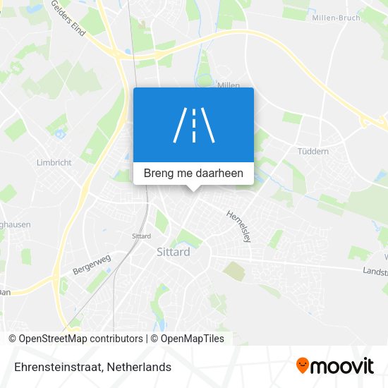 Ehrensteinstraat kaart