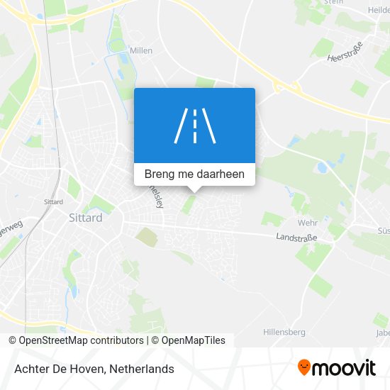 Achter De Hoven kaart