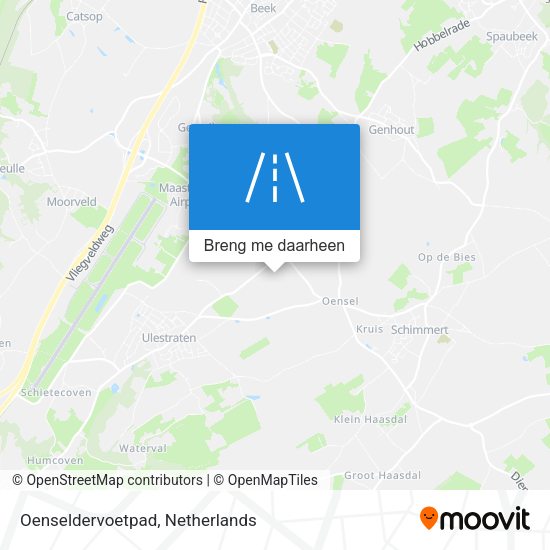 Oenseldervoetpad kaart